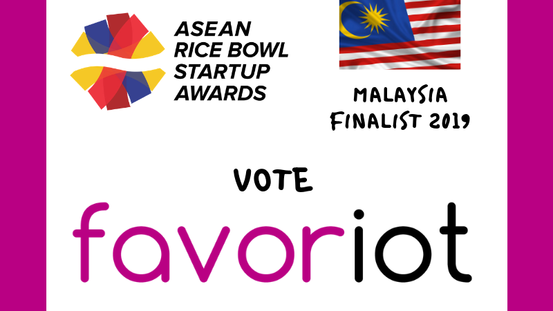 Best IoT Startup – ASEAN Rice Bowl Startup Awards 2019