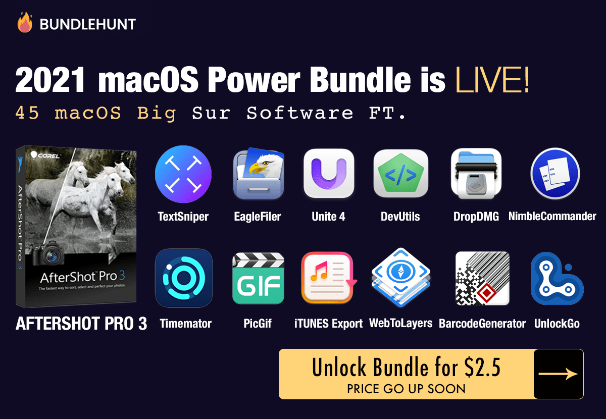 2021 macOS Power Bundle! 49 “Big Sur” Compatible macOS Apps