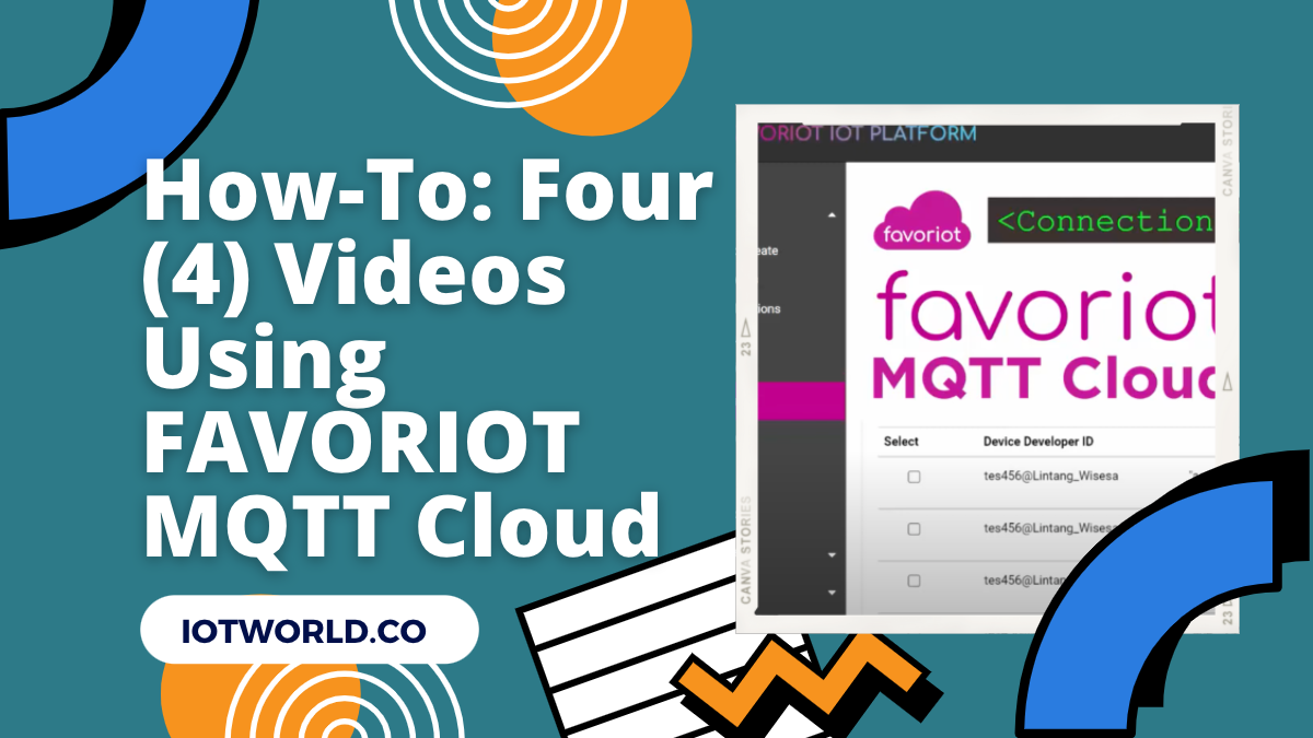 How-To: Four (4) Videos Using FAVORIOT MQTT Cloud