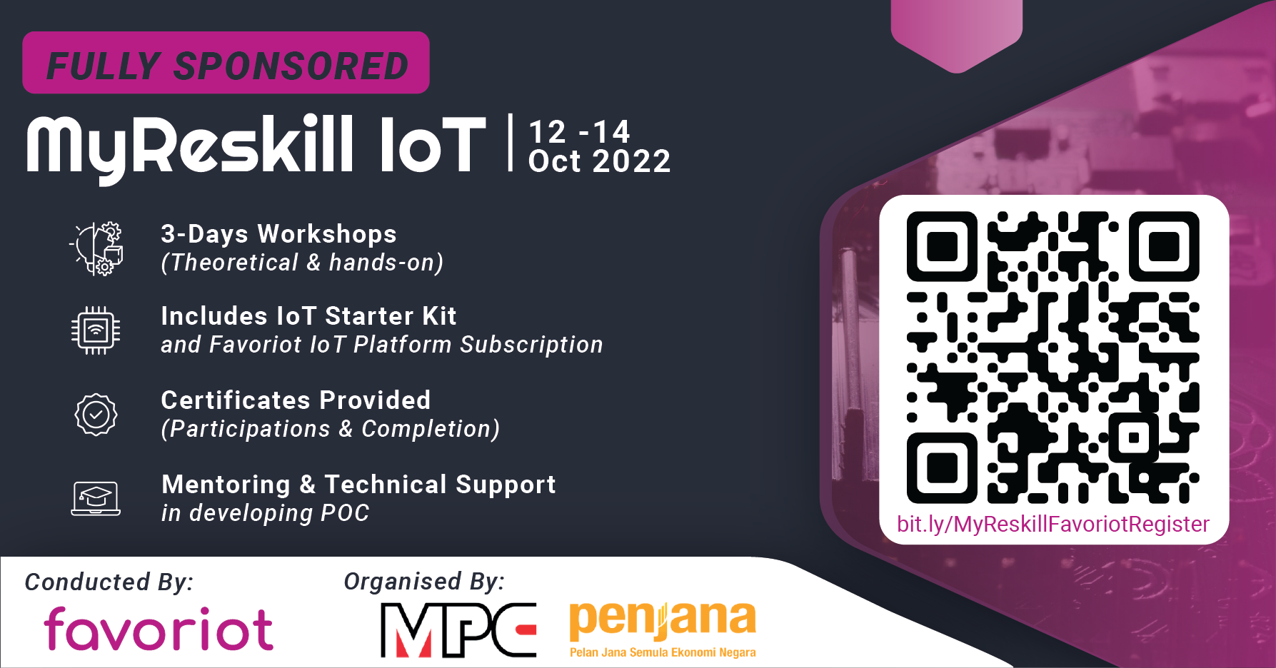 MyReskill IoT by FAVORIOT – Sponsored Training