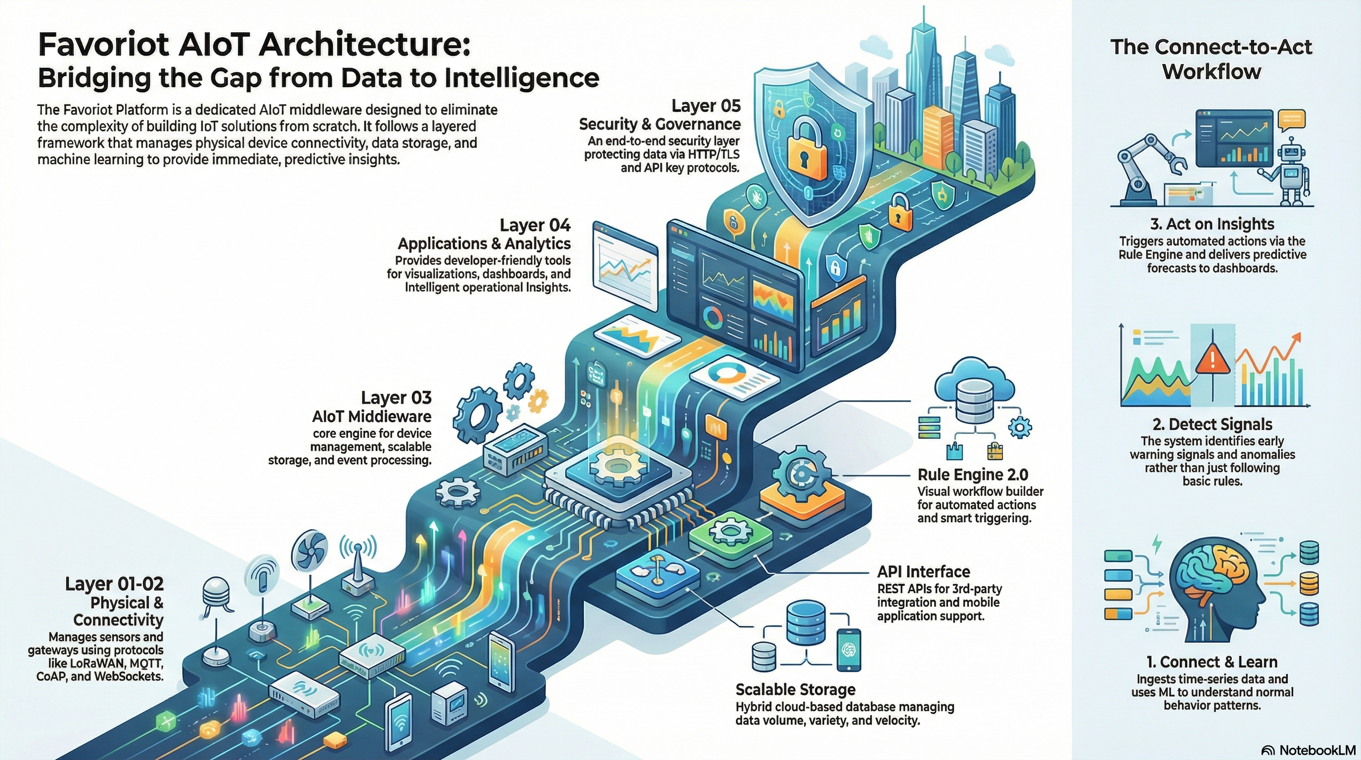 [Infographics] Favoriot AIoT Platform: A 5-Layer Architectural Framework for Scalable, Secure, and Intelligent IoT Deployment
