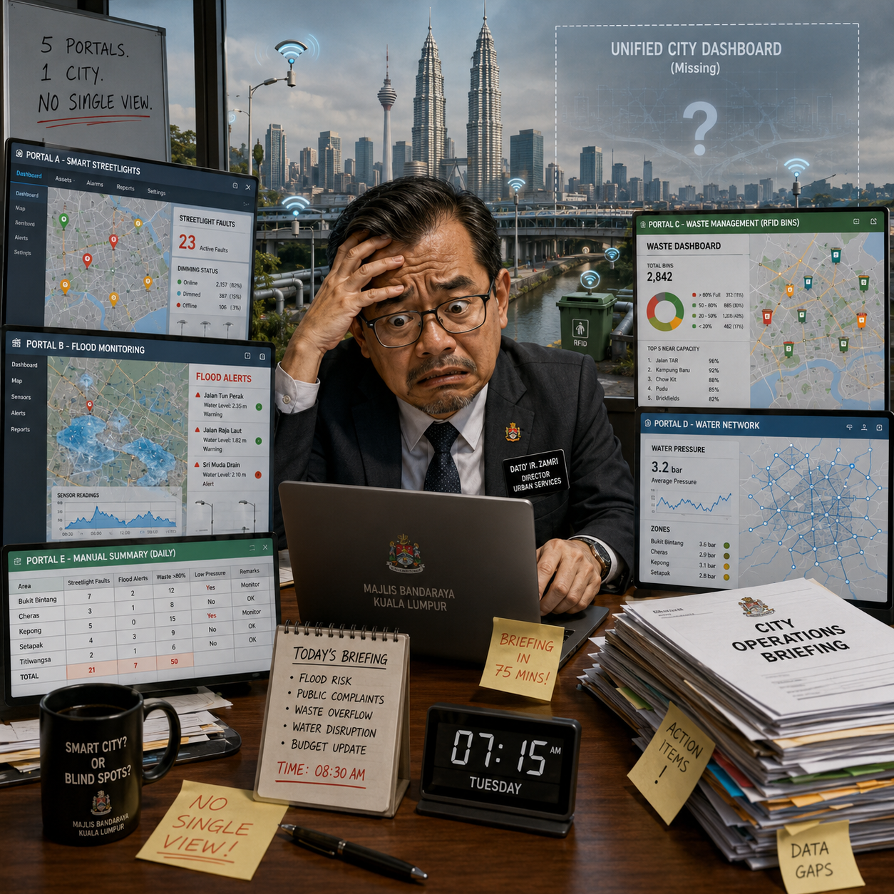 Part-7 (OB Series) – Your City Has Sensors Everywhere. Your Decision-Makers Cannot See Any of Them from One Screen
