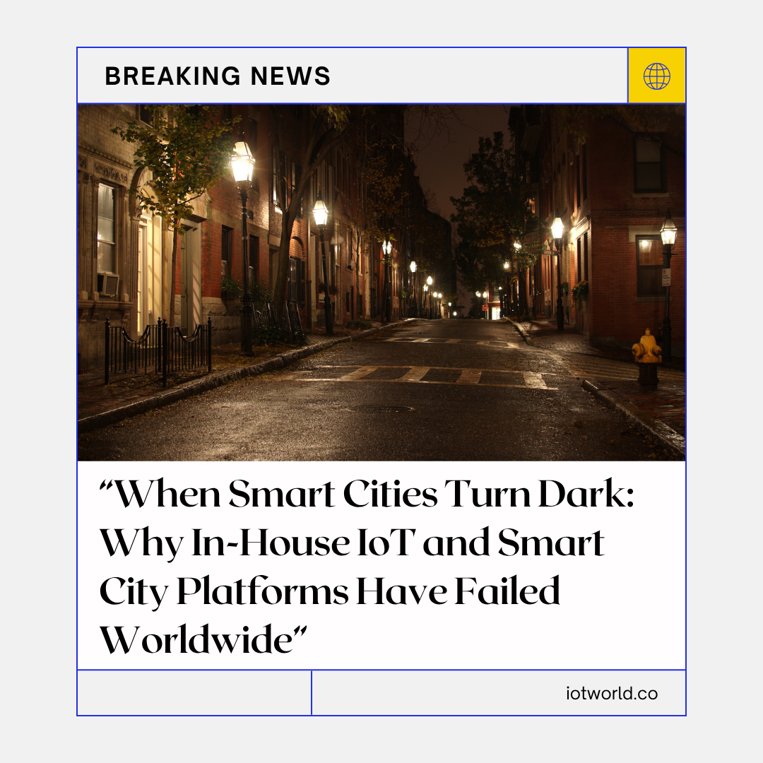 When Smart Cities Turn Dark: Why In-House IoT and Smart City Platforms Have Failed Worldwide